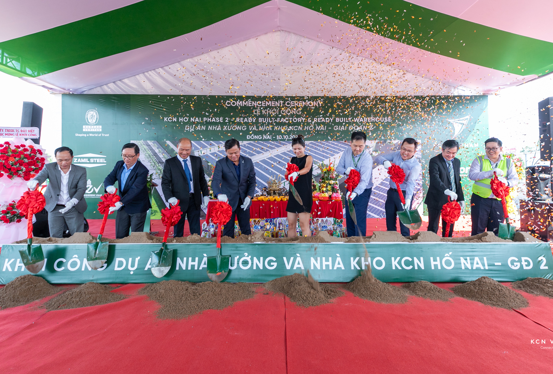 KCN Vietnam celebrates the Commencement Ceremony of KCN Ho Nai – Phase 2 for approximately 50,000 sqm of ready-built facilities in Ho Nai Industrial Park, Dong Nai Province.