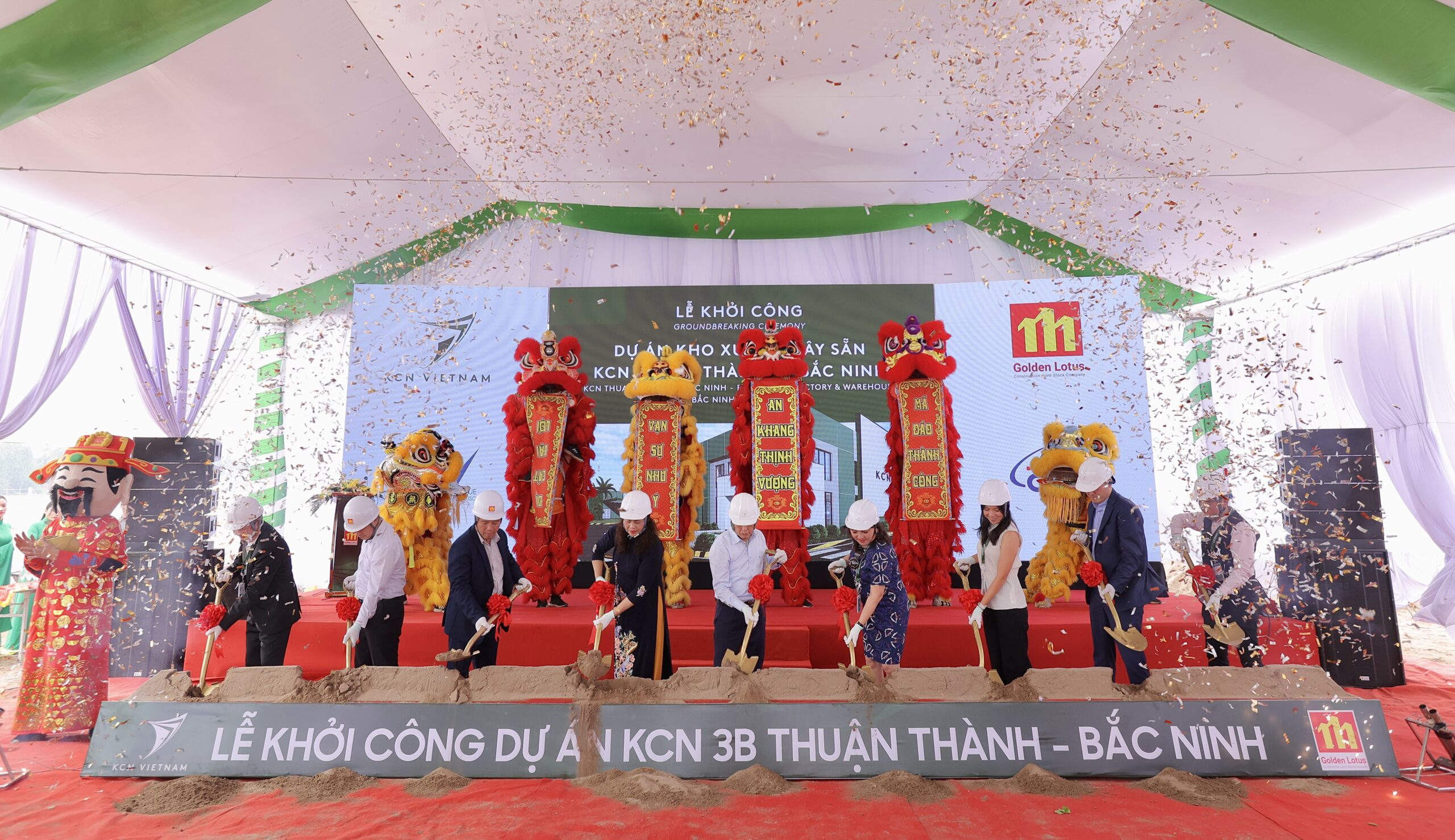KCN VIETNAM BREAKS GROUND ON KCN THUAN THANH 3B – BAC NINH FOR READY-BUILT FACTORY AND WAREHOUSE PROJECT