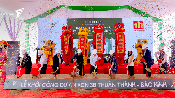 KCN VIETNAM BREAKS GROUND ON KCN THUAN THANH 3B – BAC NINH FOR READY-BUILT FACTORY AND WAREHOUSE PROJECT