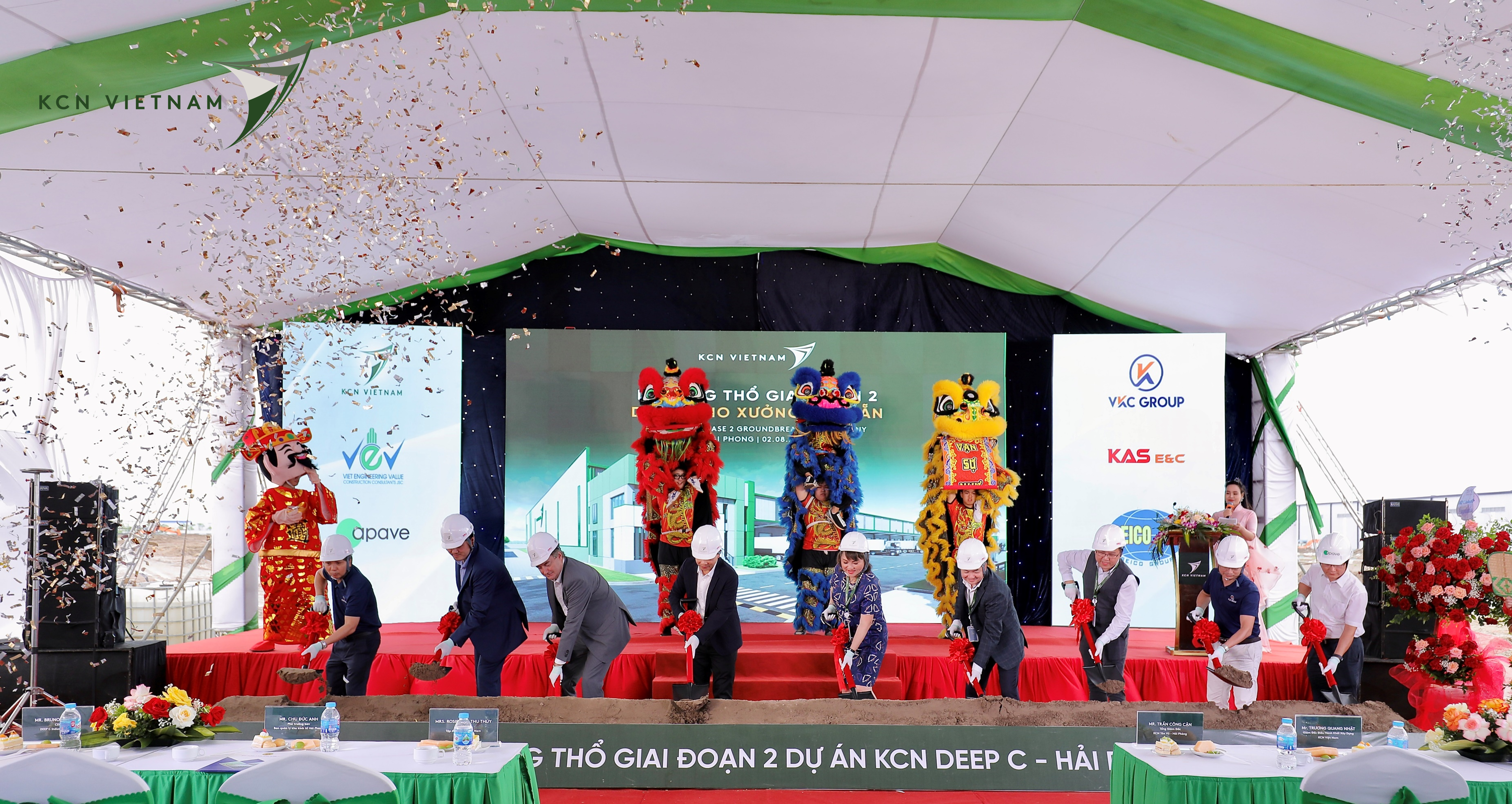 KCN VIETNAM BROKE GROUND FOR THE SECOND PHASE OF “KCN DEEP C – HAI PHONG”, SUPPORTING THE CITY TO DRAW MORE FDI FLOW FOR LOGISTICS SECTOR